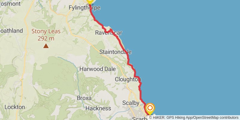 Cleveland Way stage 7 Map