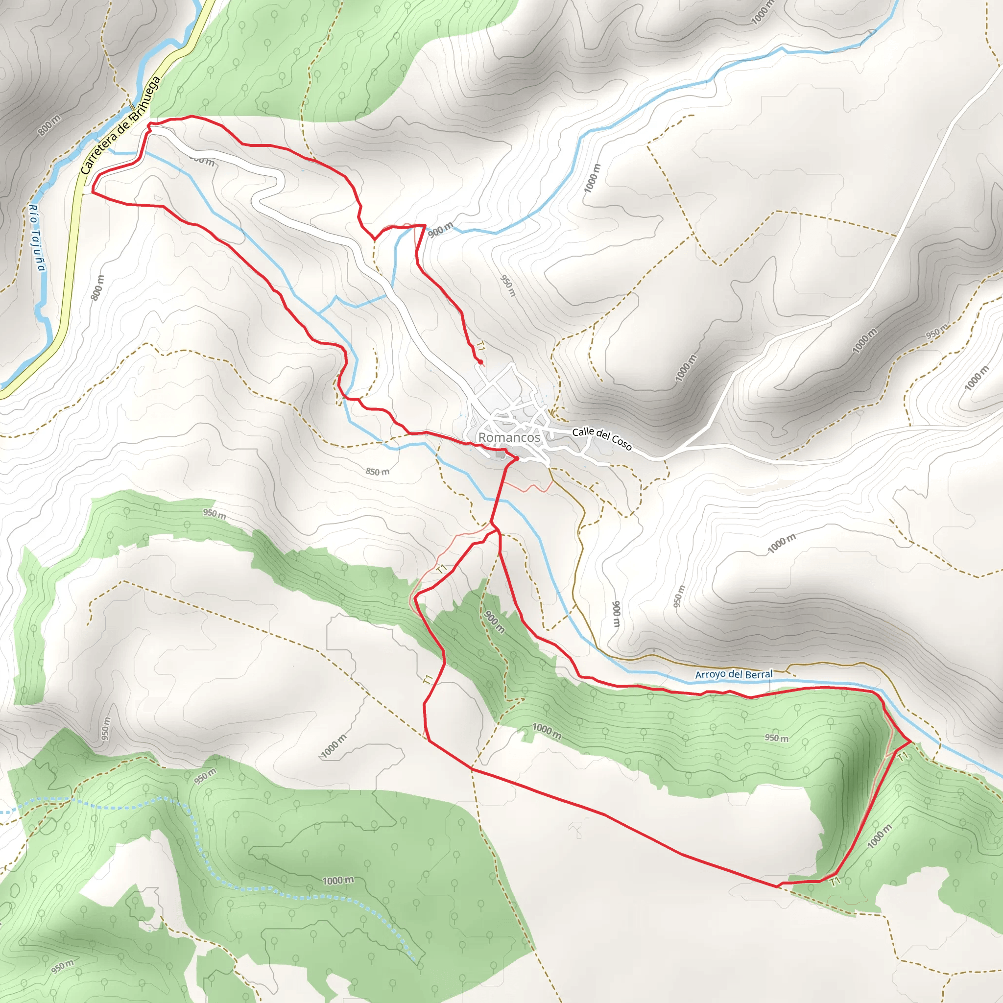 La Vega and the Alcarria Romanqueña PR GU 10 mobile static map