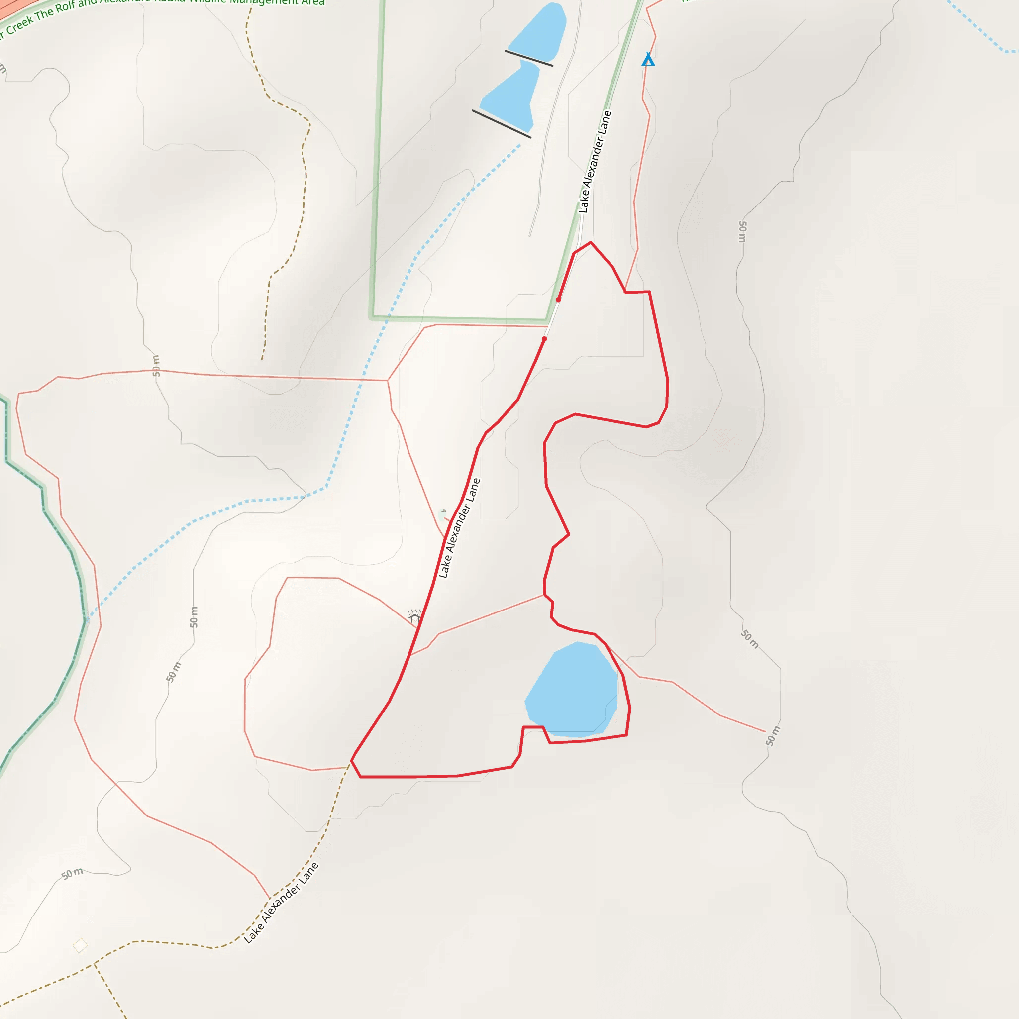 Elwell Cemetery Loop mobile static map
