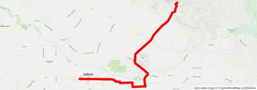 Southwestern Horseshoe Trail stage 112 Map