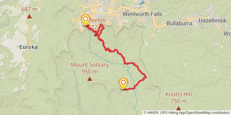 Kedumba Valley Circuit stage 2 Map
