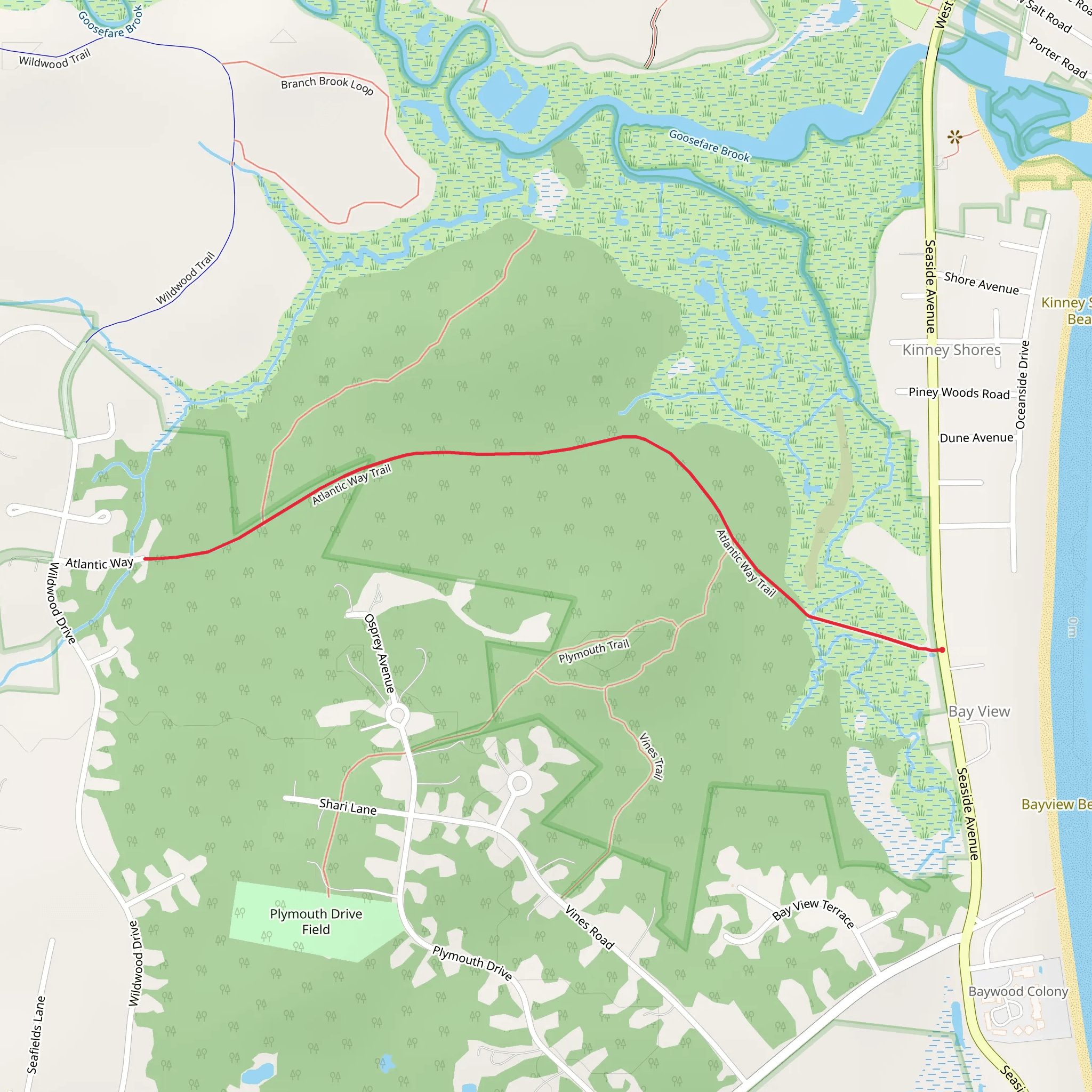 Atlantic Way Trail mobile static map