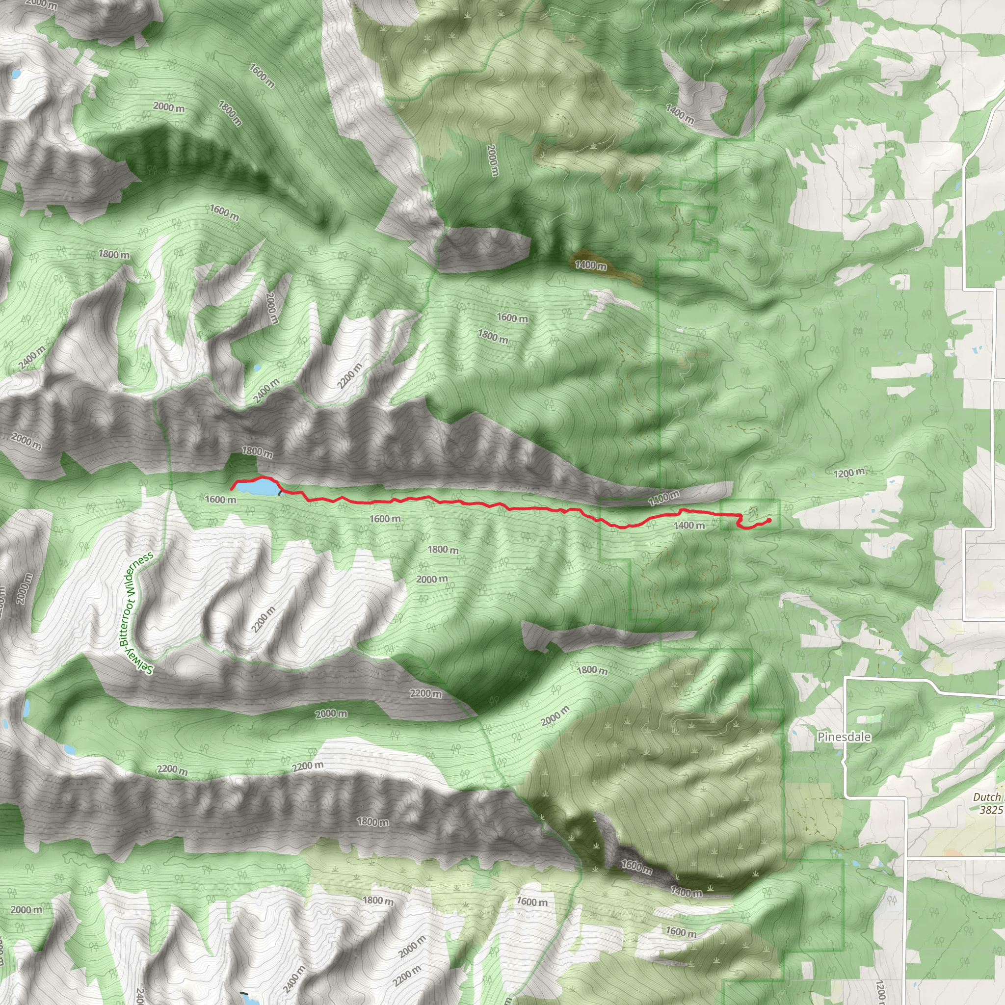 Fred Burr Trail mobile static map