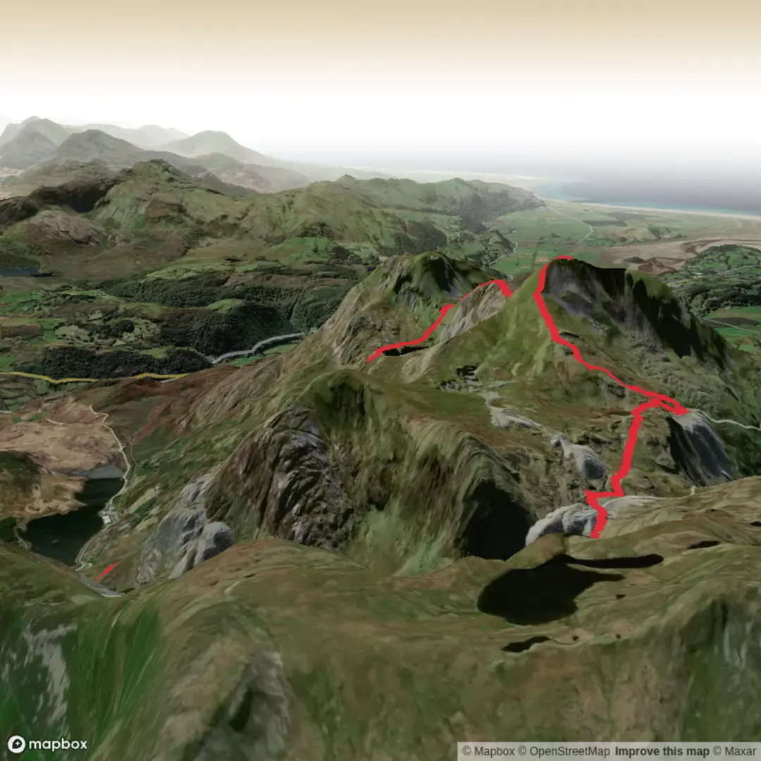 An image depicting the trail Cwmorthin Quarry & Moelwyn Mawr Loop - Upper Limits UK and its surrounding area.