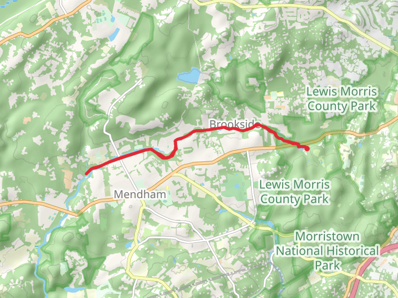 Patriots' Path from Sunrise Lake