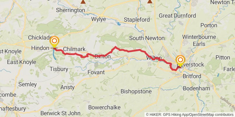 Orange Way stage 14 Map