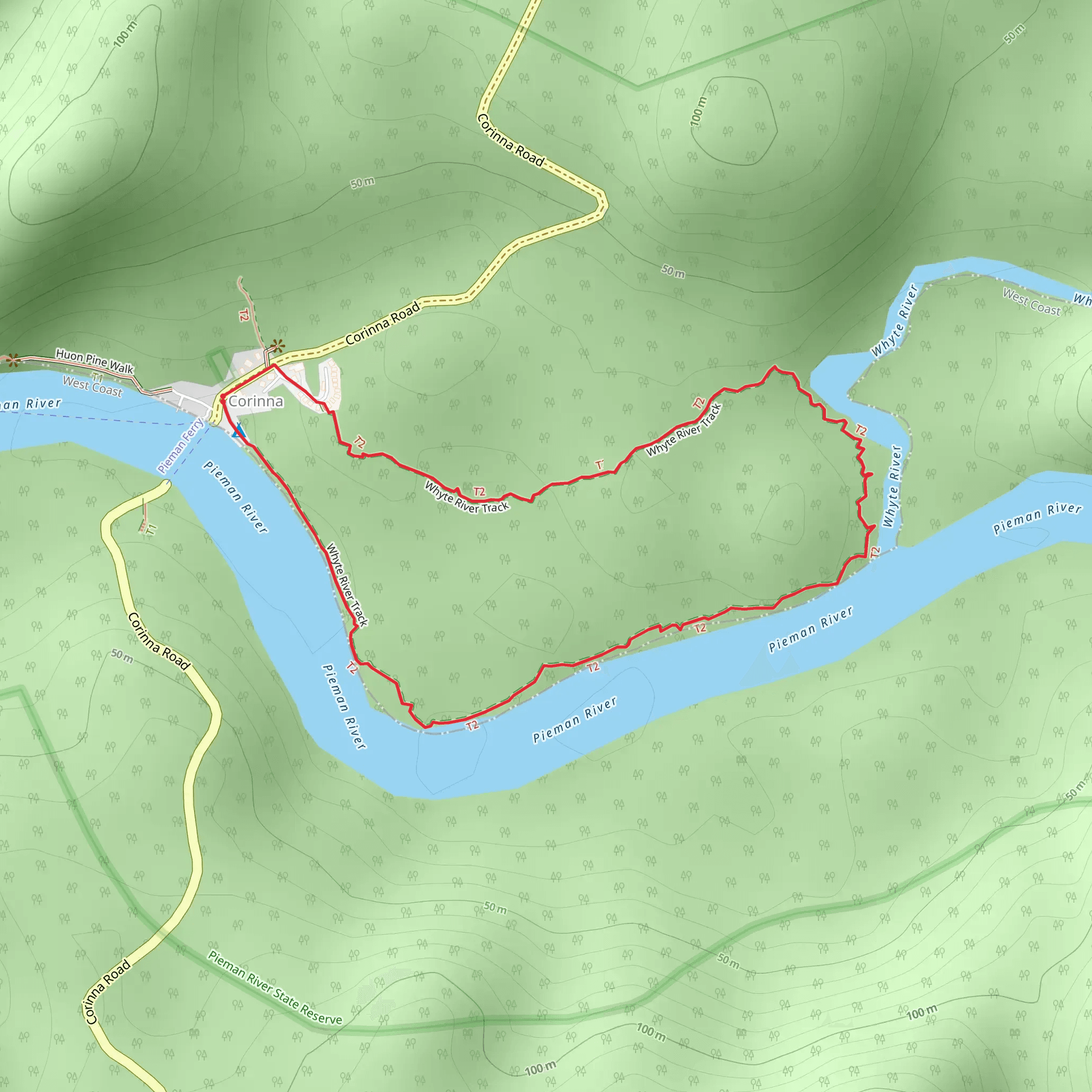 Whyte River Walk mobile static map