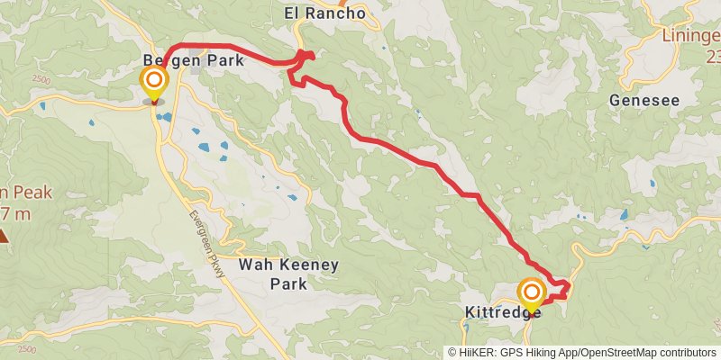 American Discovery Trail North Route stage 223 Map
