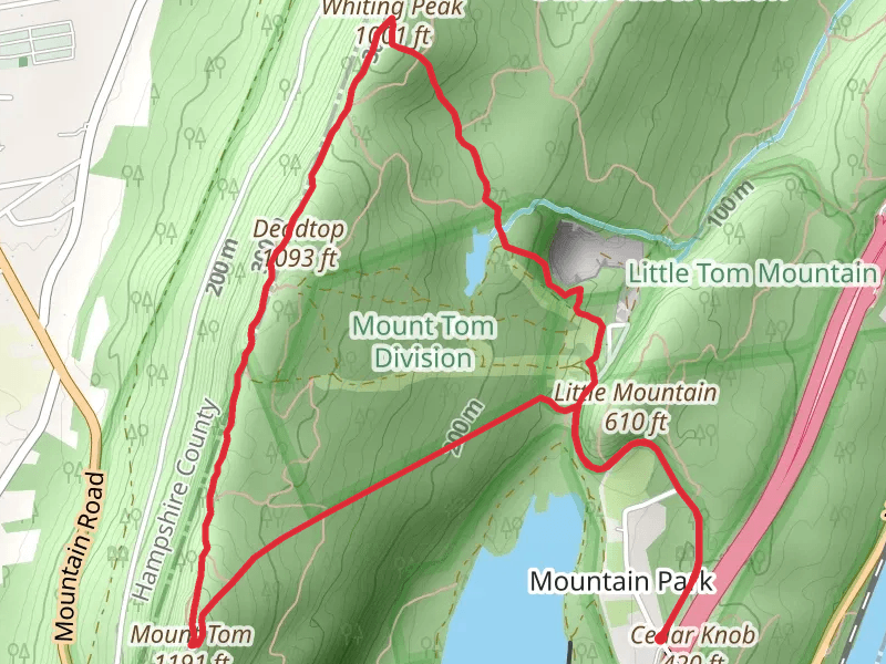 Little Mountain, Whiting Peak, Deadtop and Mount Tom Loop