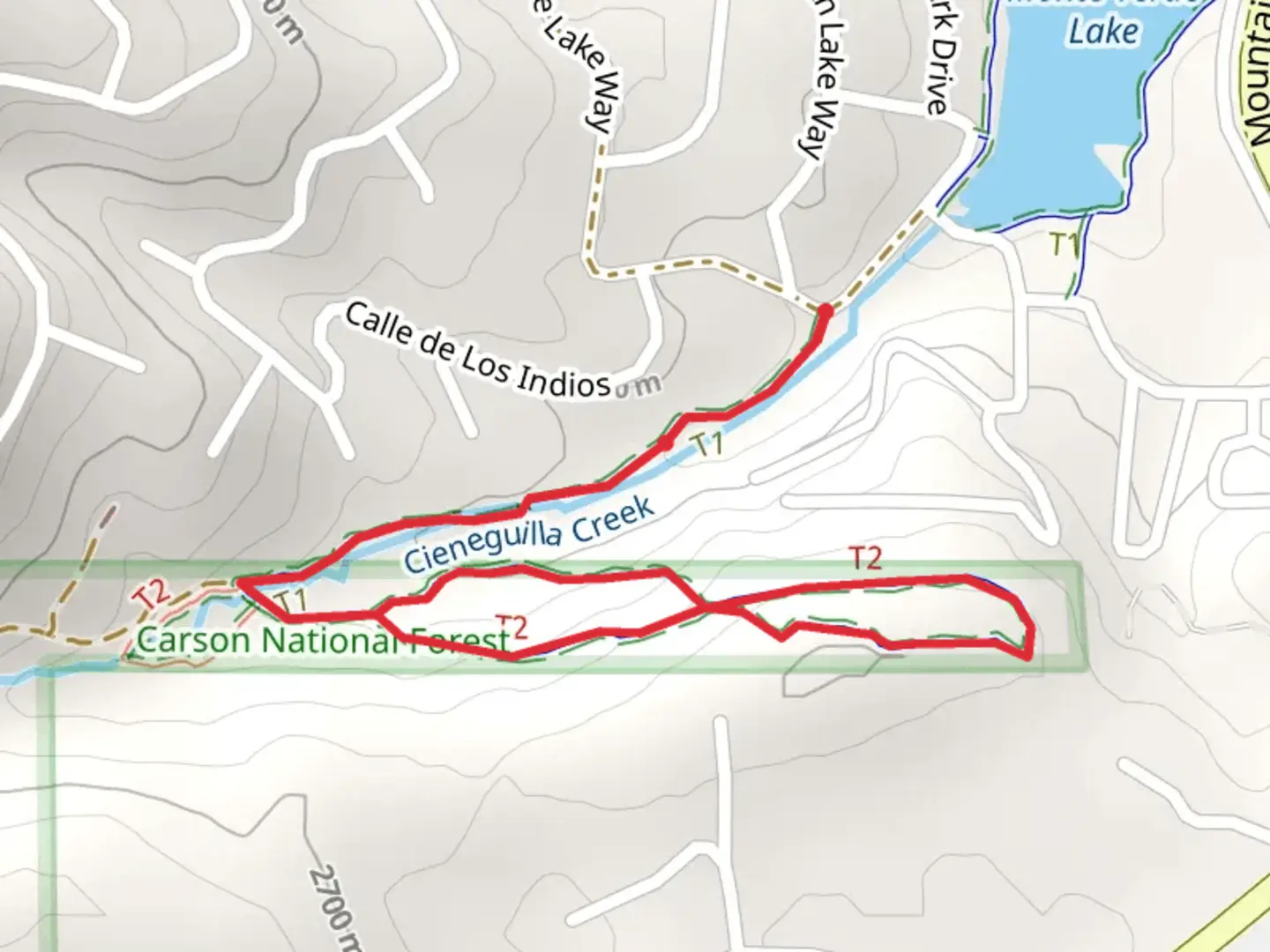 An image depicting the trail Alpine Lake Way Loop and its surrounding area.