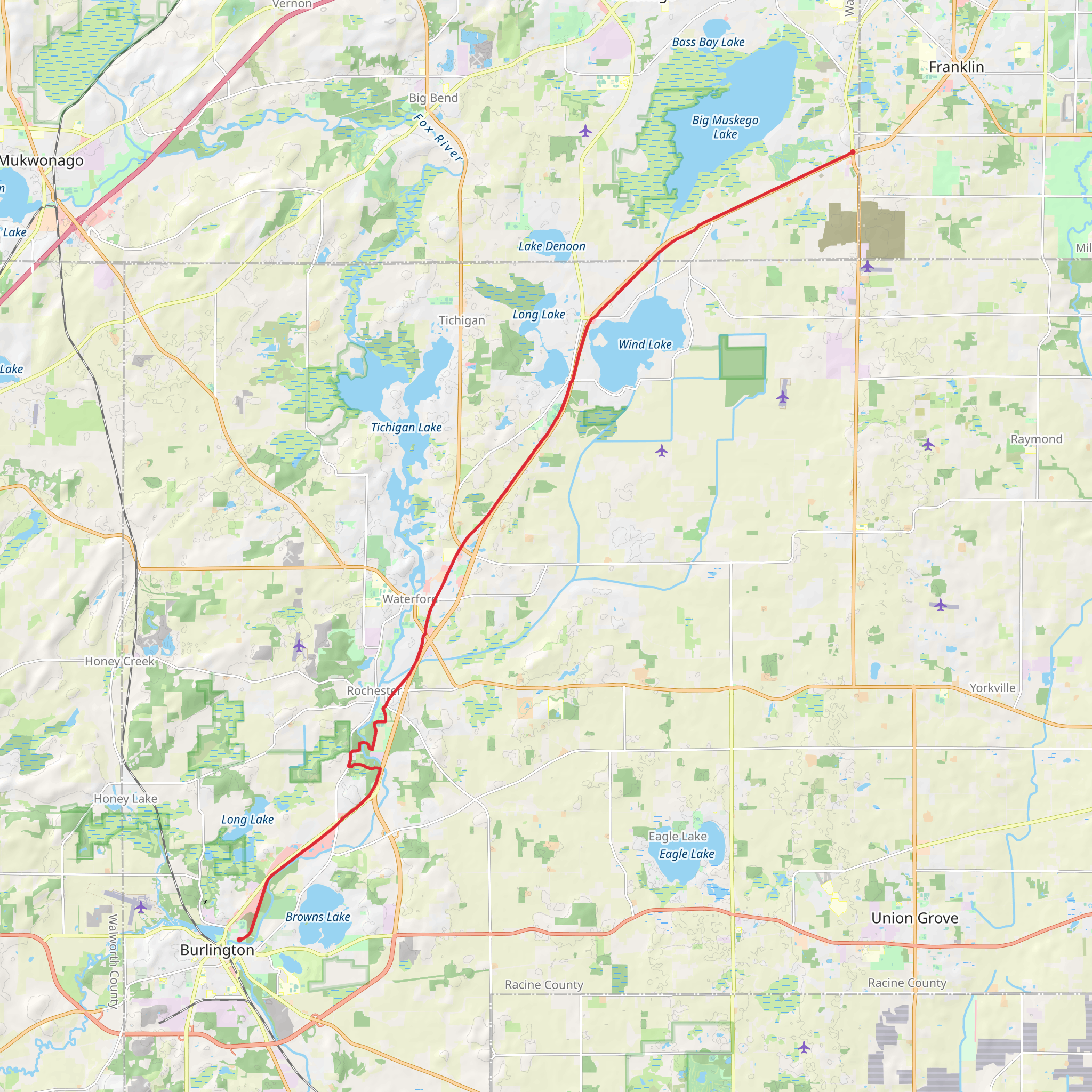Seven Waters Trail mobile static map