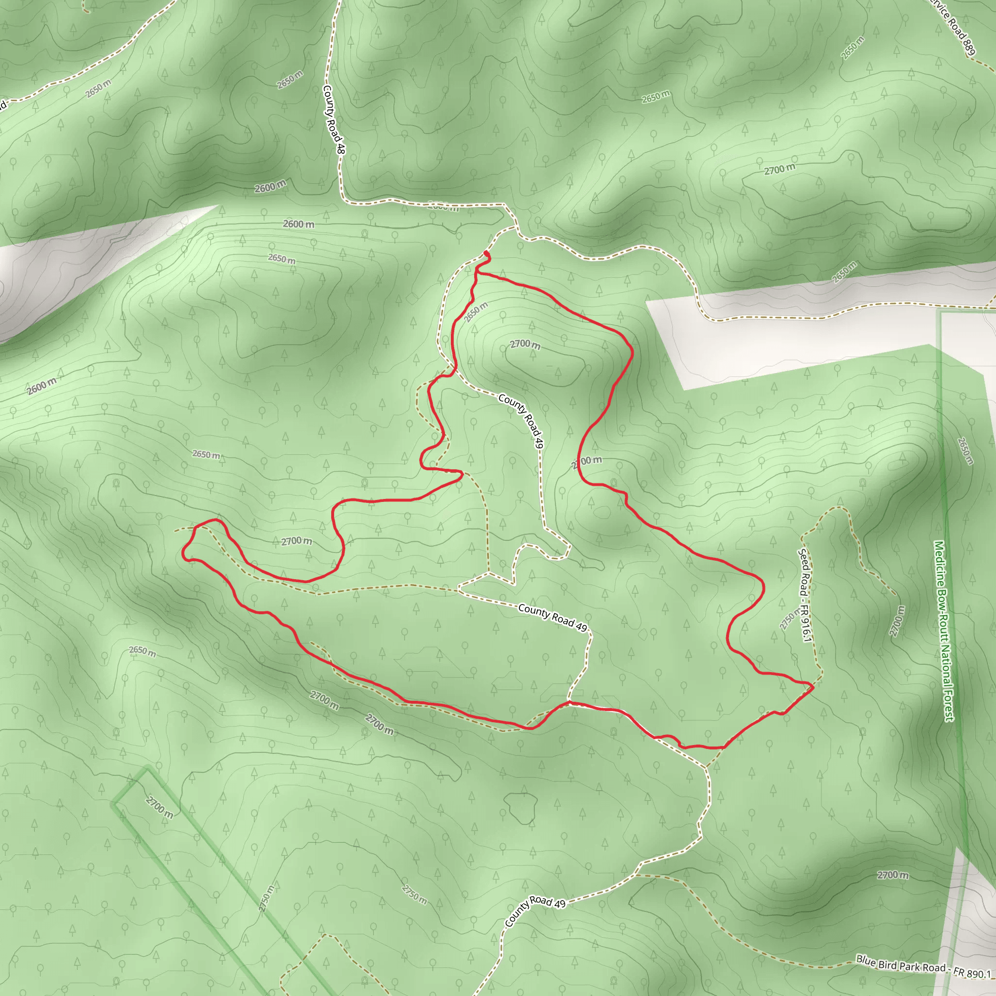 Pinkham Mountain Loop Trail mobile static map