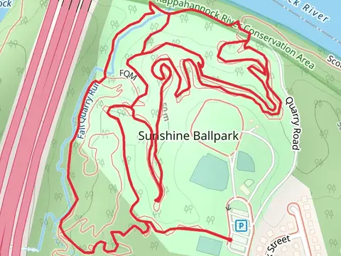 Sunshine, Fall Quarry Run and Naysayer Loop Trail