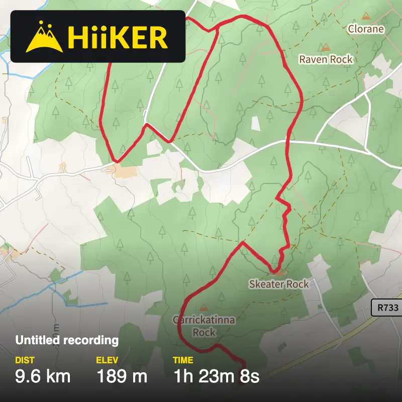 A map preview of the recording Untitled recording.