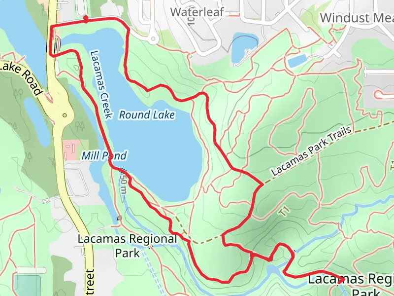 Lake to Lake Trail and Lacamas Creek Loop