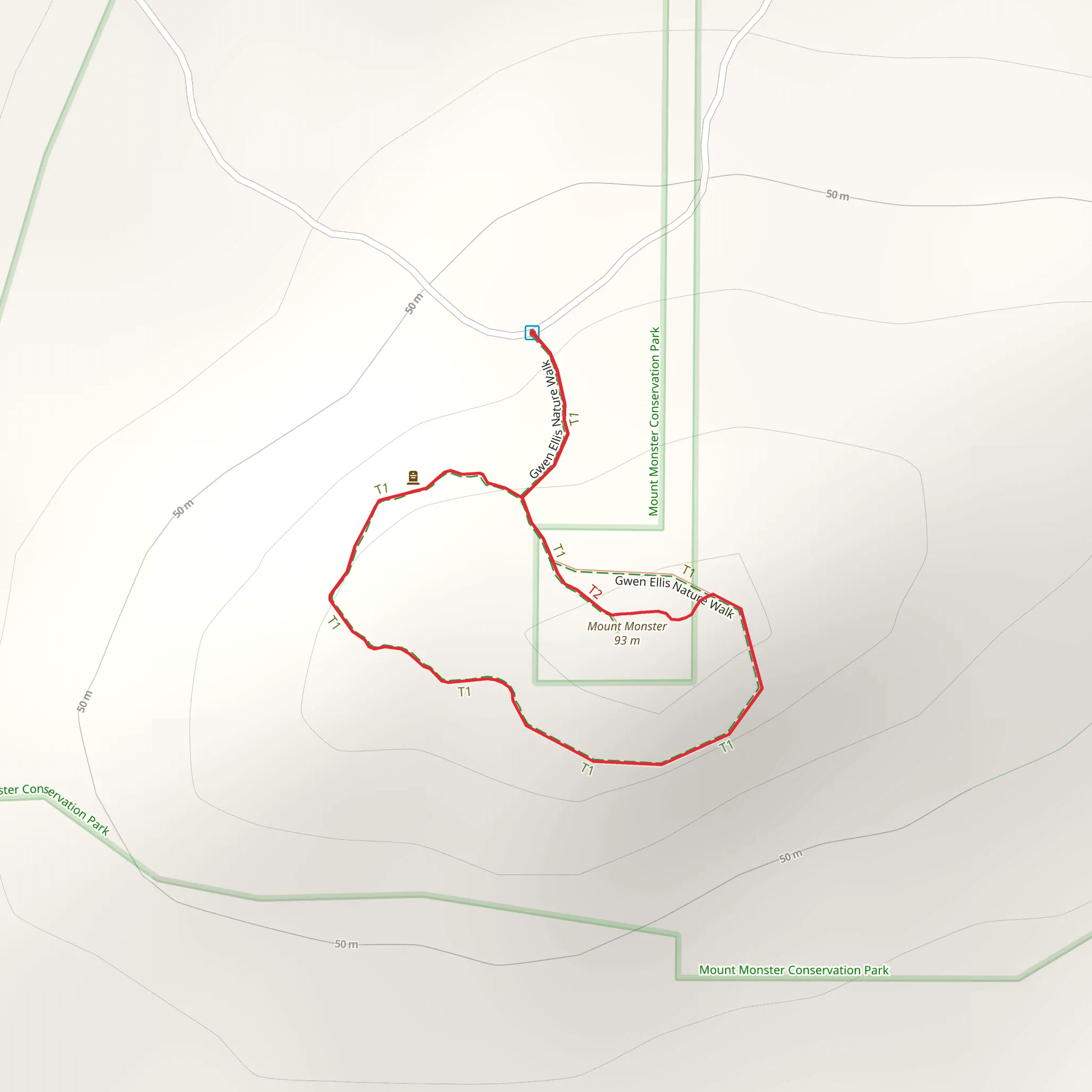 Gwen Ellis Walking Trail mobile static map
