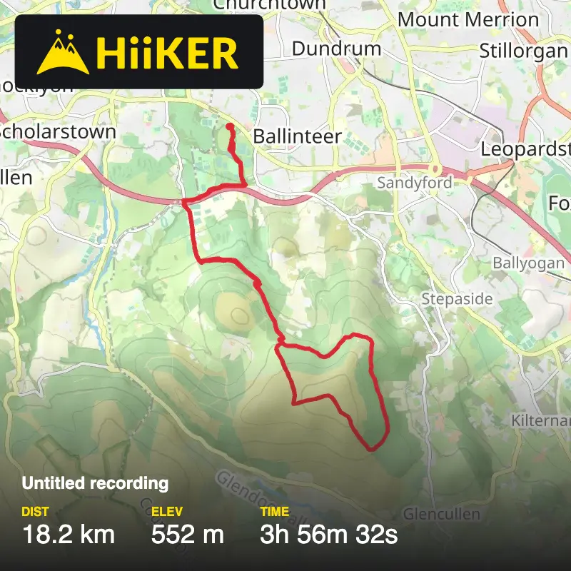 A map preview of the recording Untitled recording.