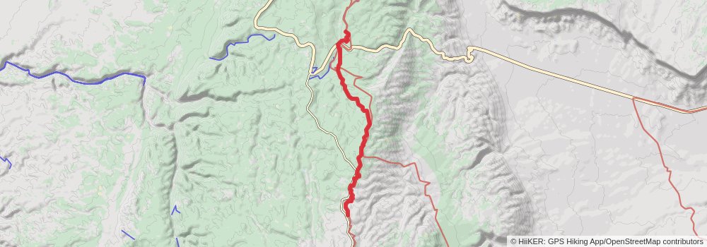 Arizona Trail stage 71 Map