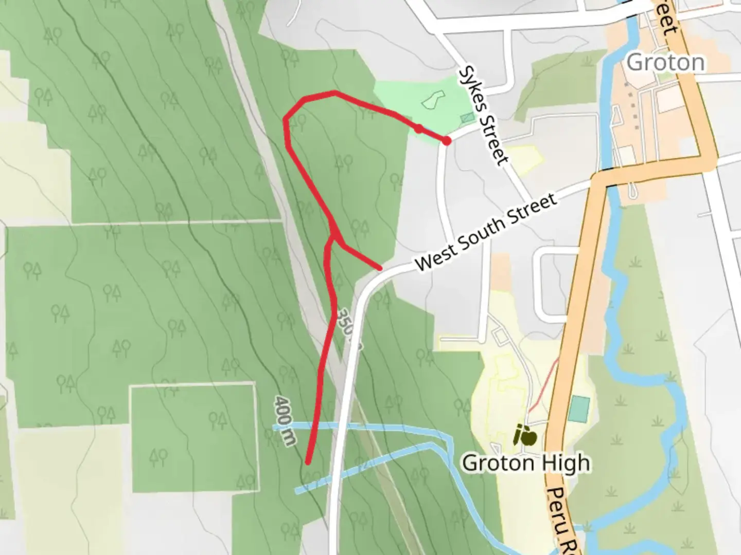 An image depicting the trail Pasadena Avenue Out and Back and its surrounding area.