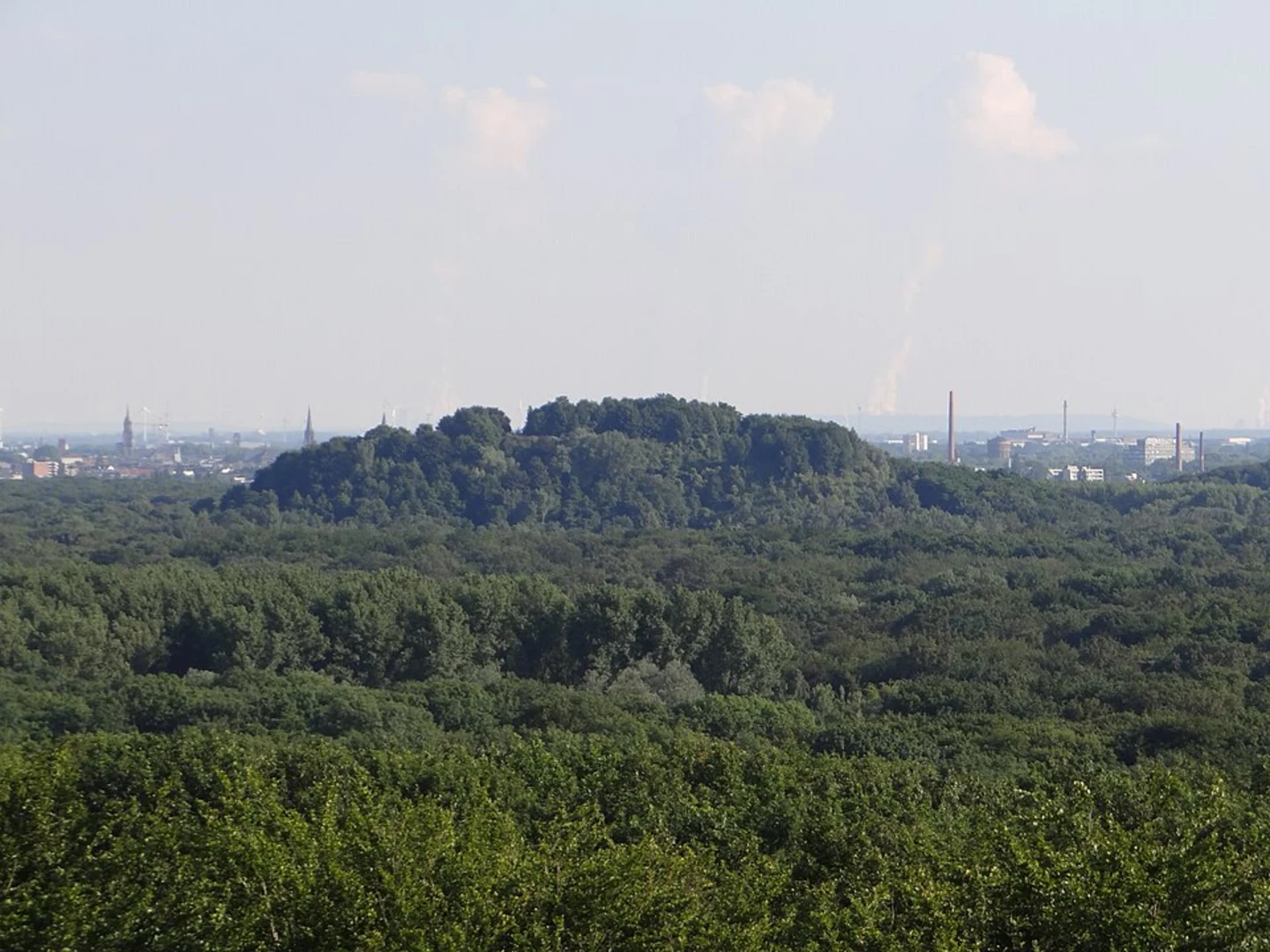 An image depicting the trail Aussichtsturm Huelser Berg via Plankerdyk and its surrounding area.