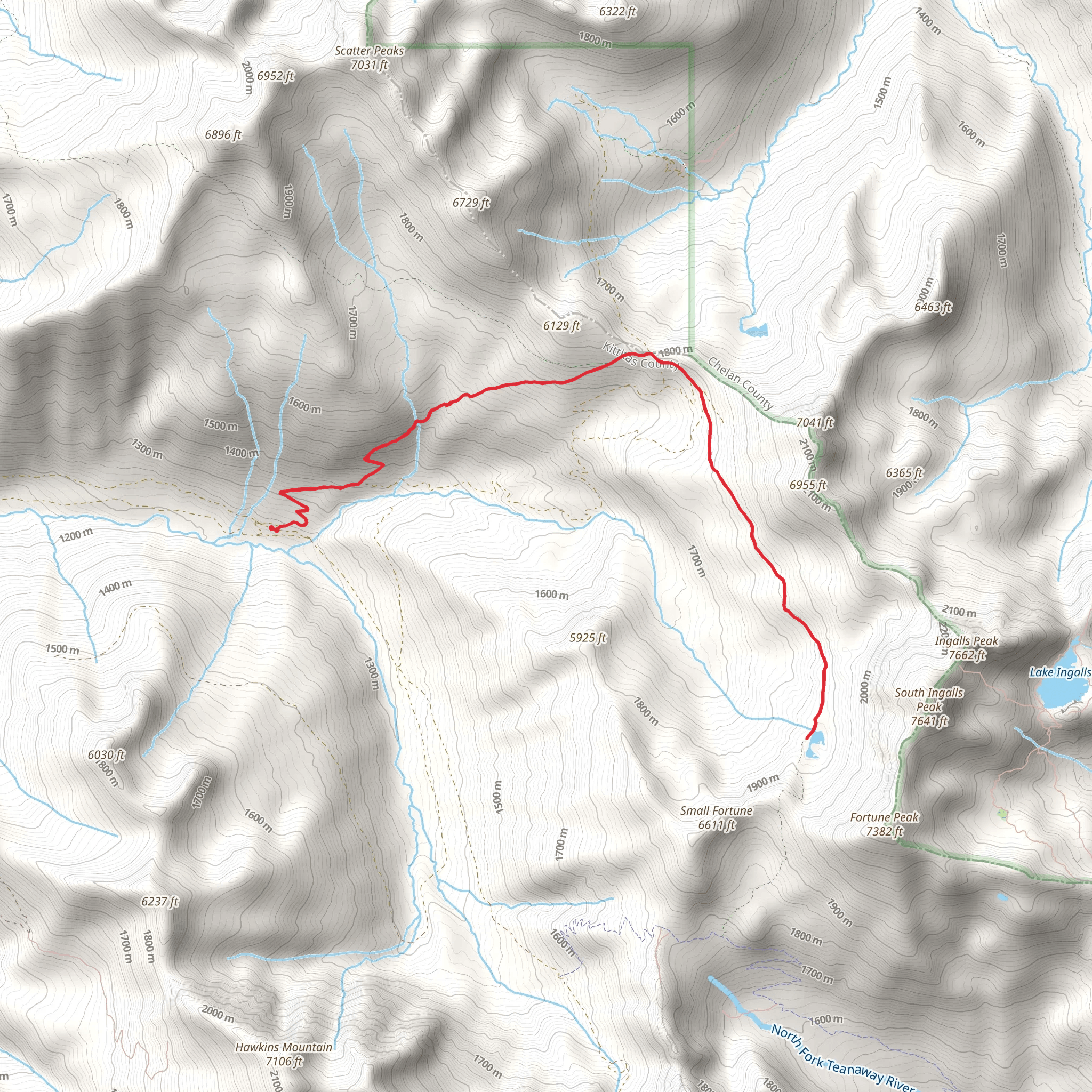Lake Ann via Van Epps Trail mobile static map
