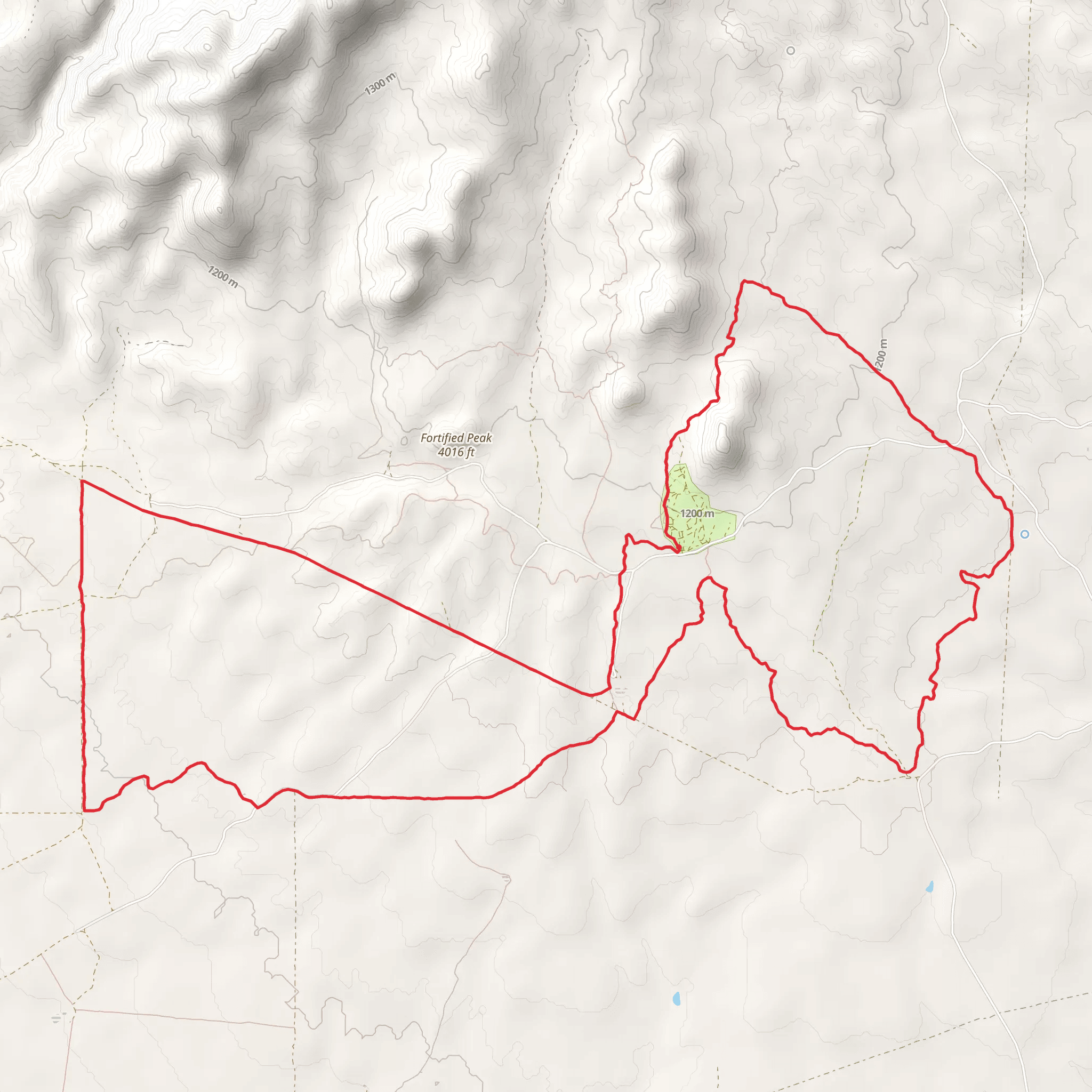 Gasline, His-Her and High Point Singletrack Loop Trail mobile static map