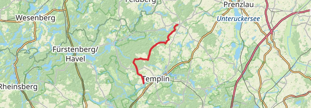 Uckermärker Landrunde stage 6 Map