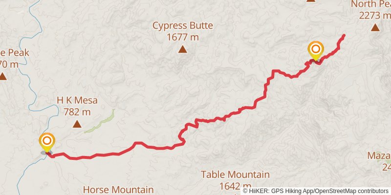 Willow Springs Trail stage 4 Map