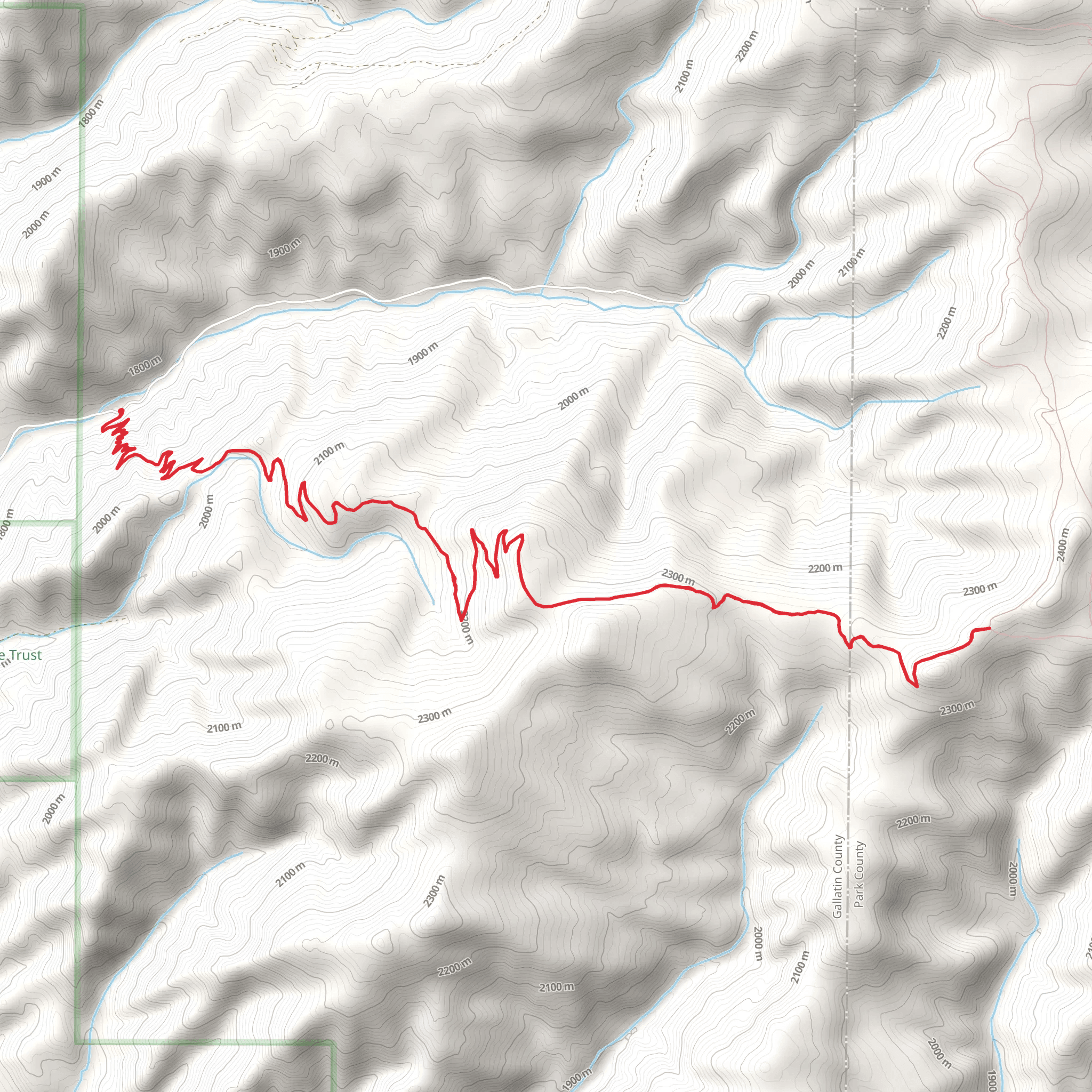 School Gulch Creek mobile static map