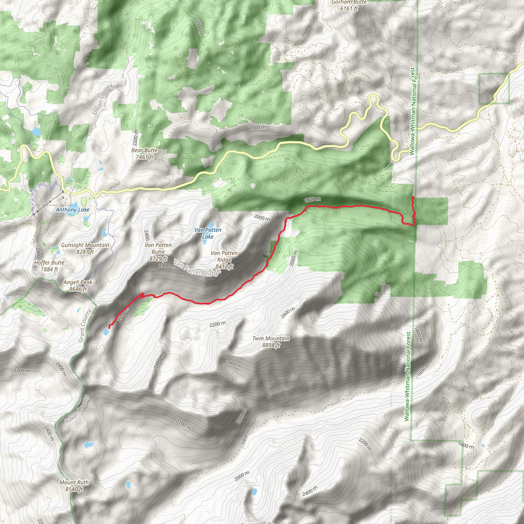 Dutch Flat Creek Trail mobile static map