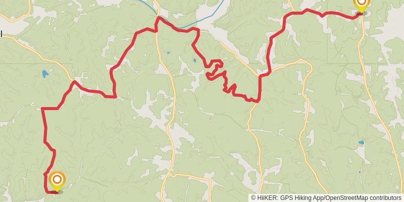 American Discovery Trail North Route stage 57 Map