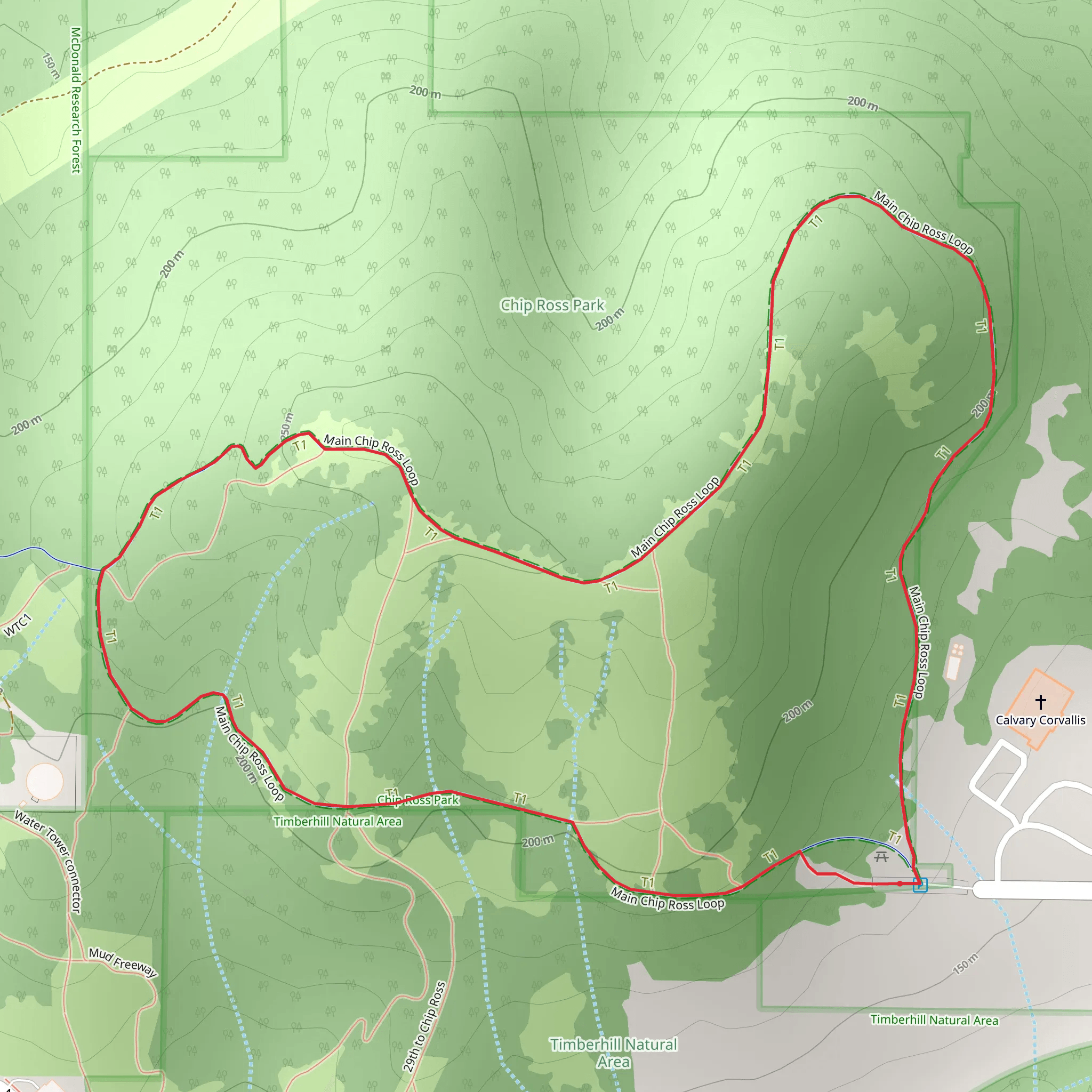 Chip Ross Loop Trail mobile static map