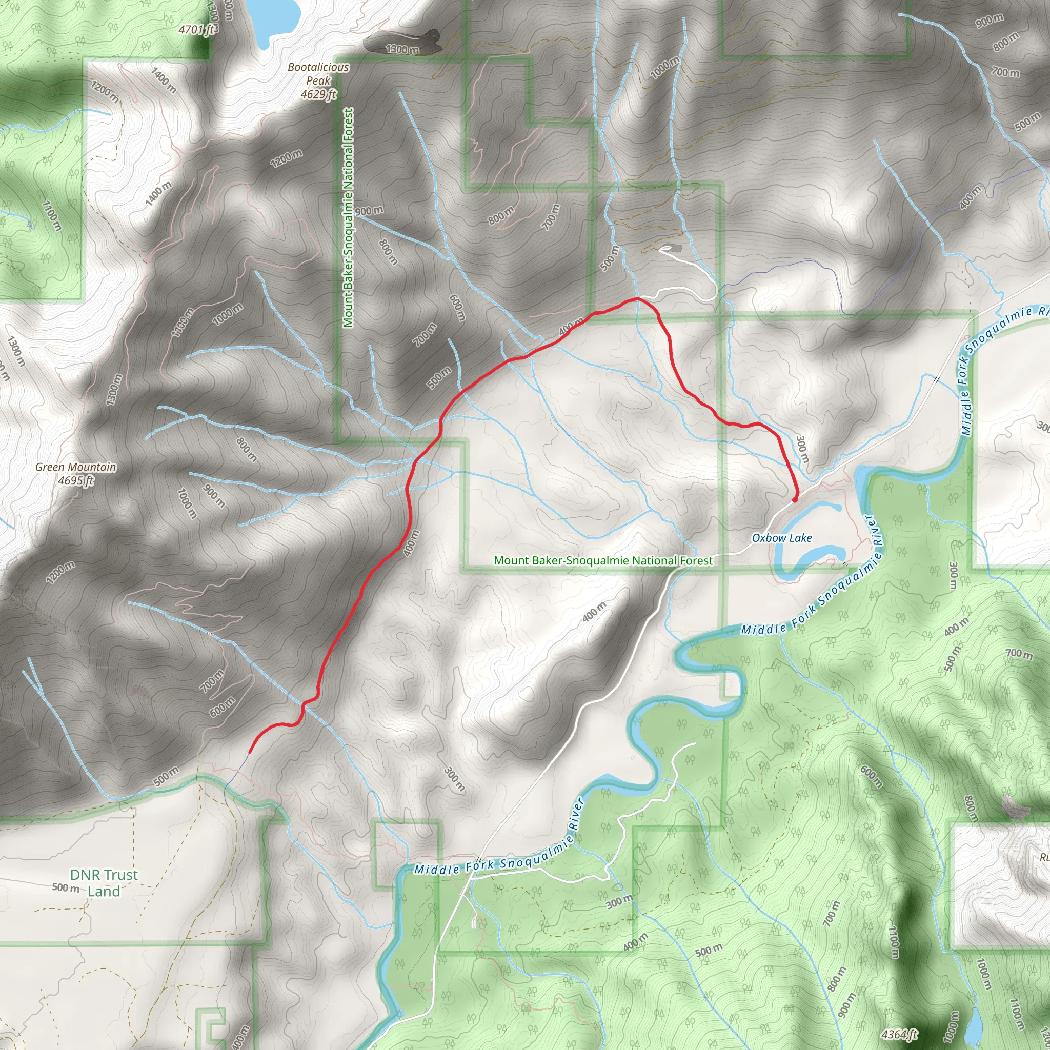 CCC Trail from Bessemer Road mobile static map
