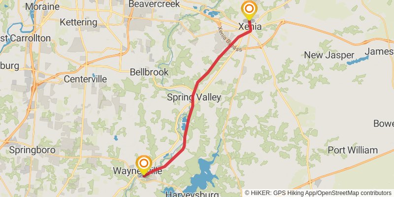 North Country Trail - Ohio stage 20 Map