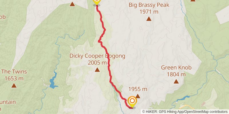 Australian Alps Walking Track stage 32 Map