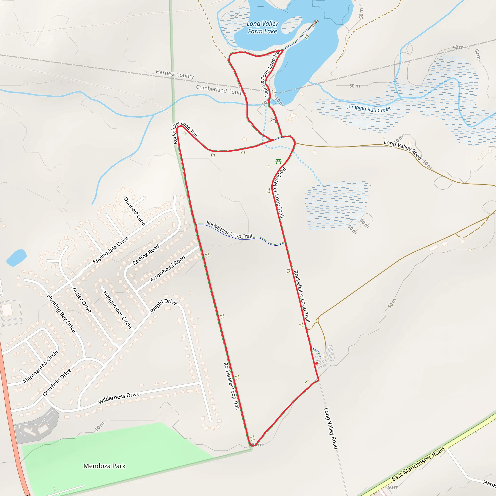 Rockefeller Loop Trail mobile static map