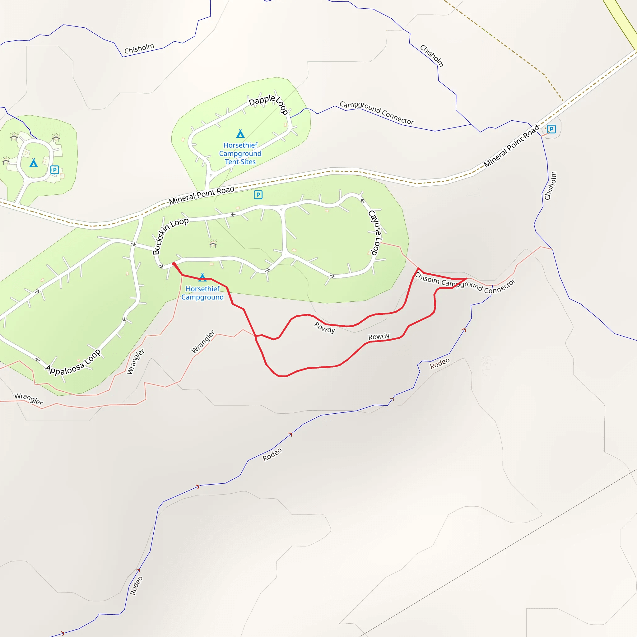 Rowdy Loop mobile static map