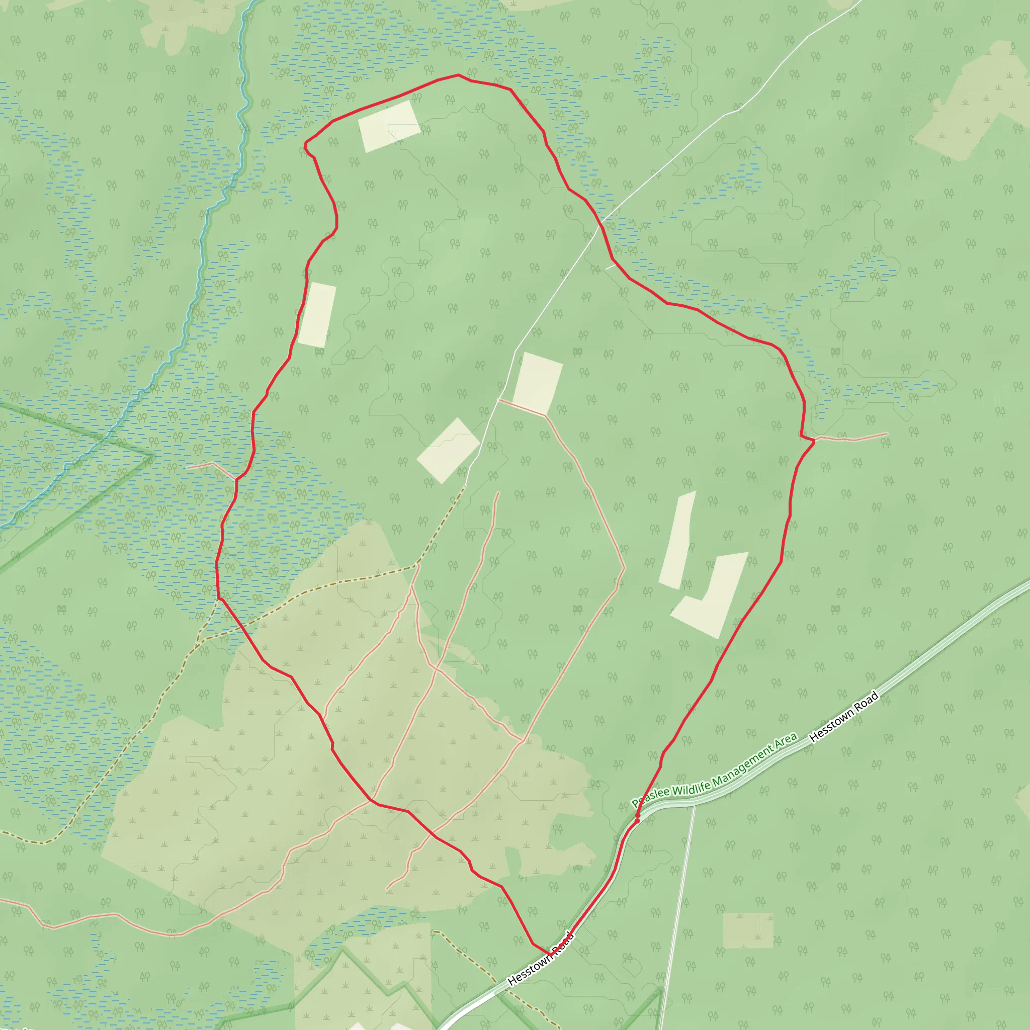 Hesstown Road Loop - West mobile static map