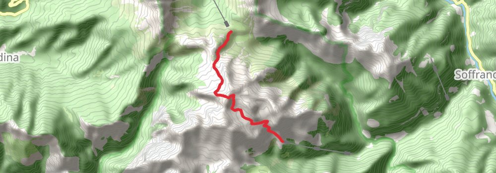 Alta Via 1 stage 10 Map