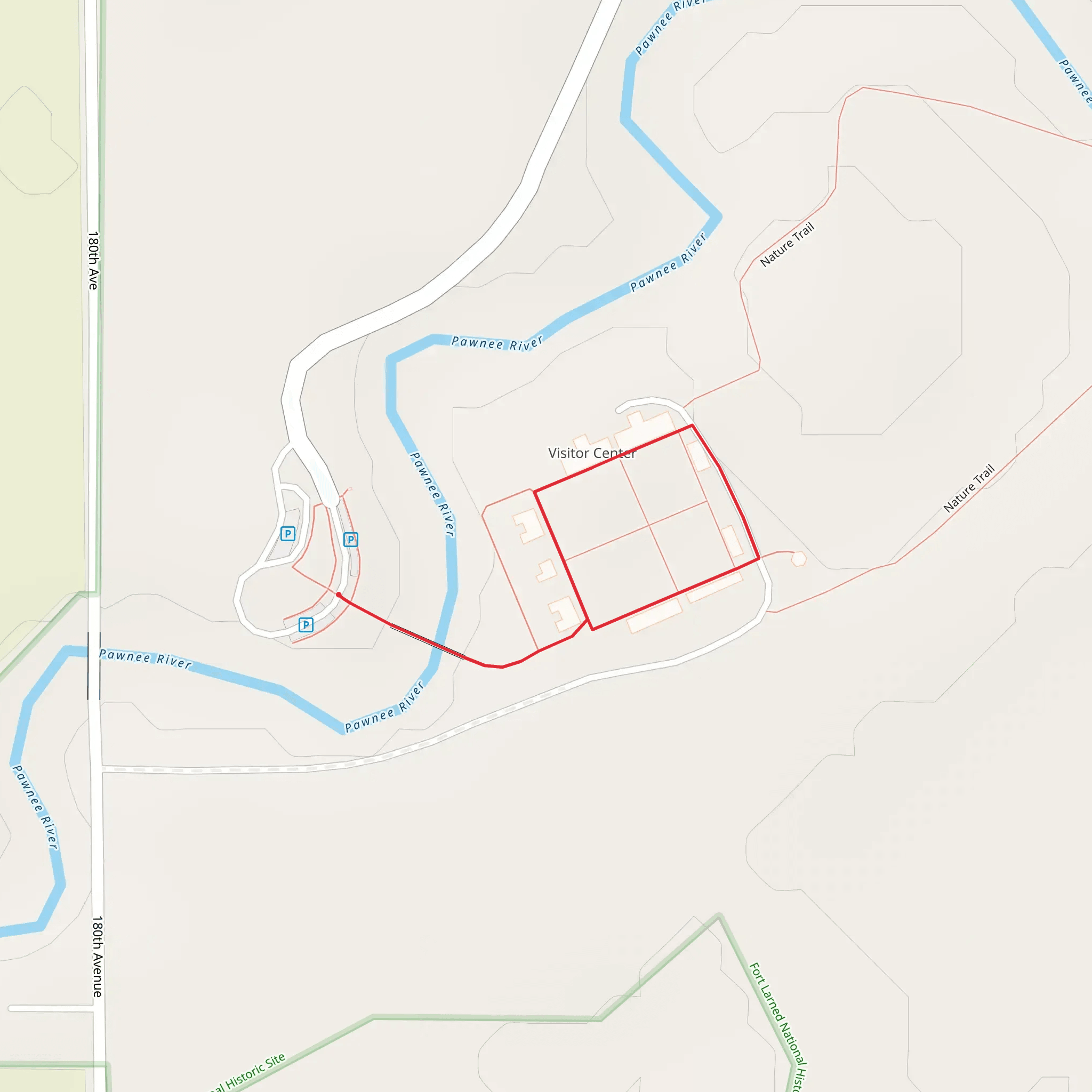 Fort Larned National Historic Site Loop mobile static map