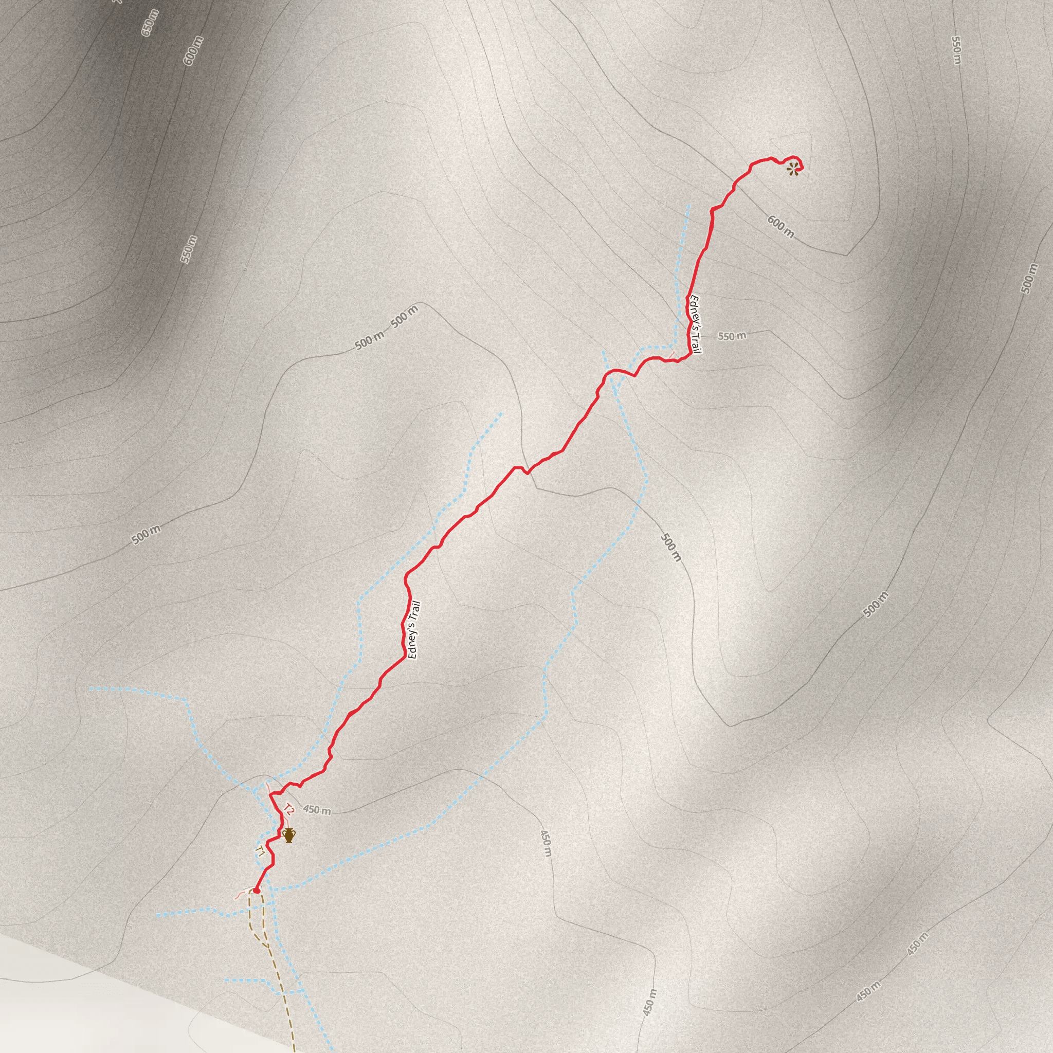 Edney's Trail mobile static map
