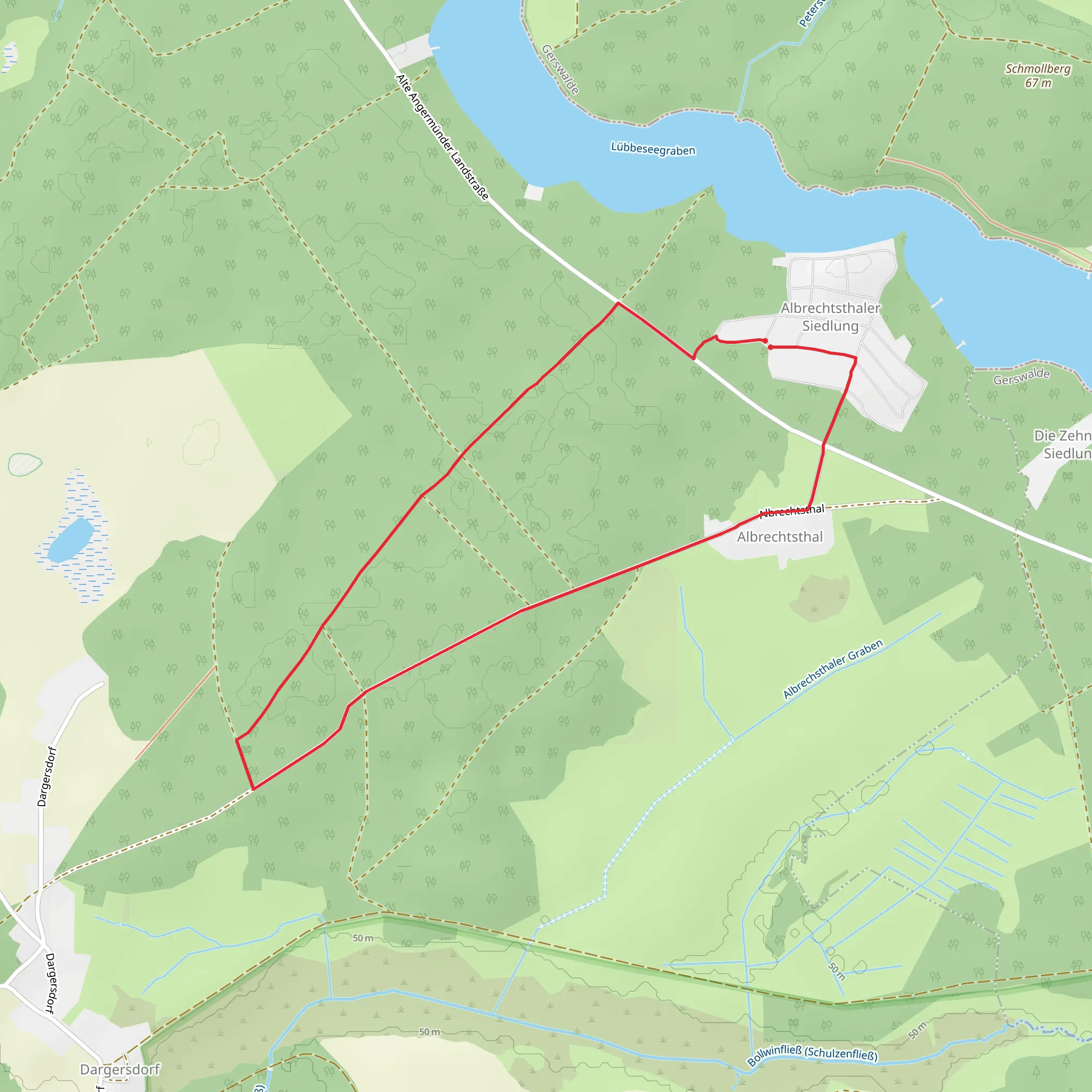 Albrechtsthal Loop mobile static map