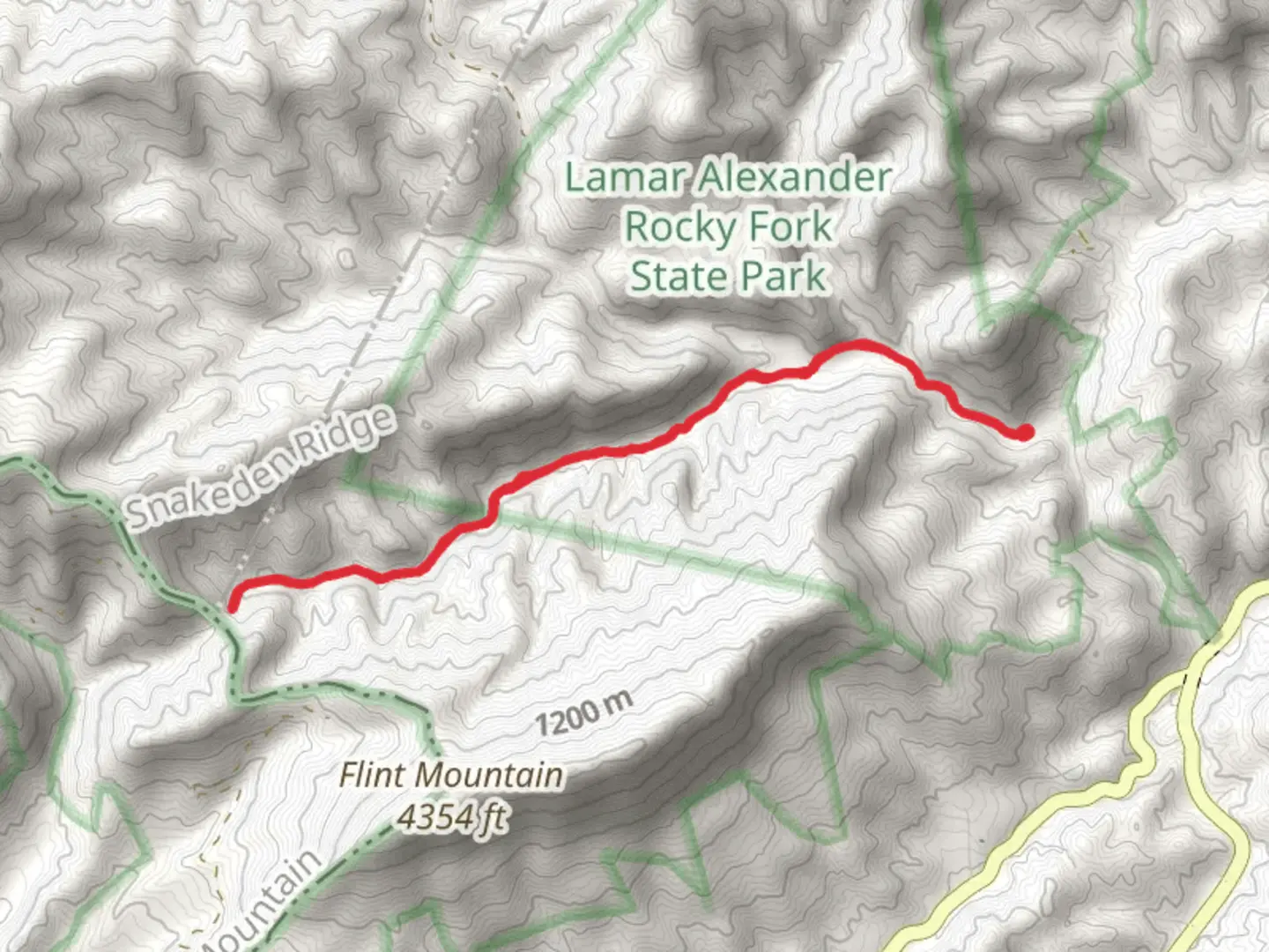 An image depicting the trail Flint Creek Trail and its surrounding area.
