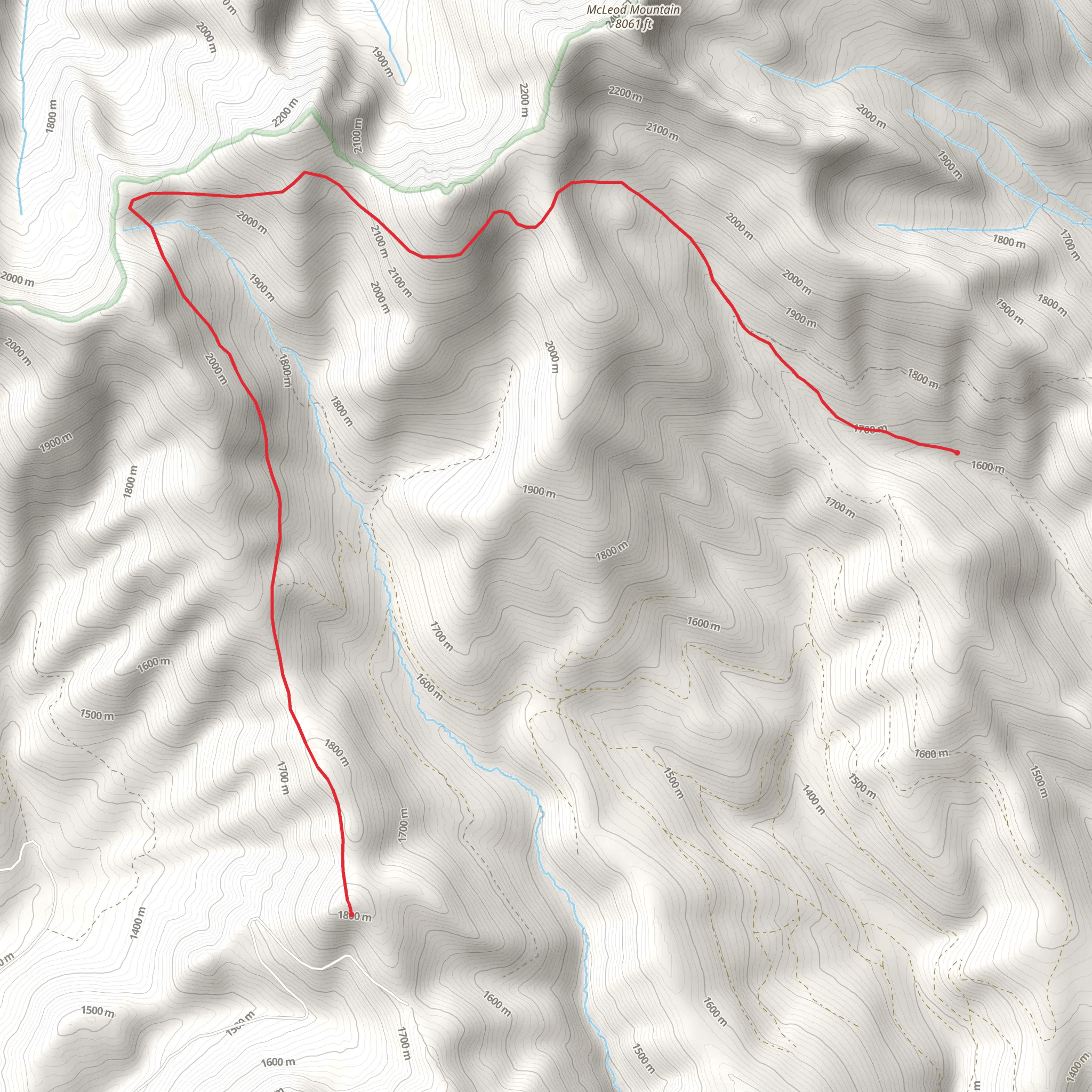 Roundup Creek Trail mobile static map