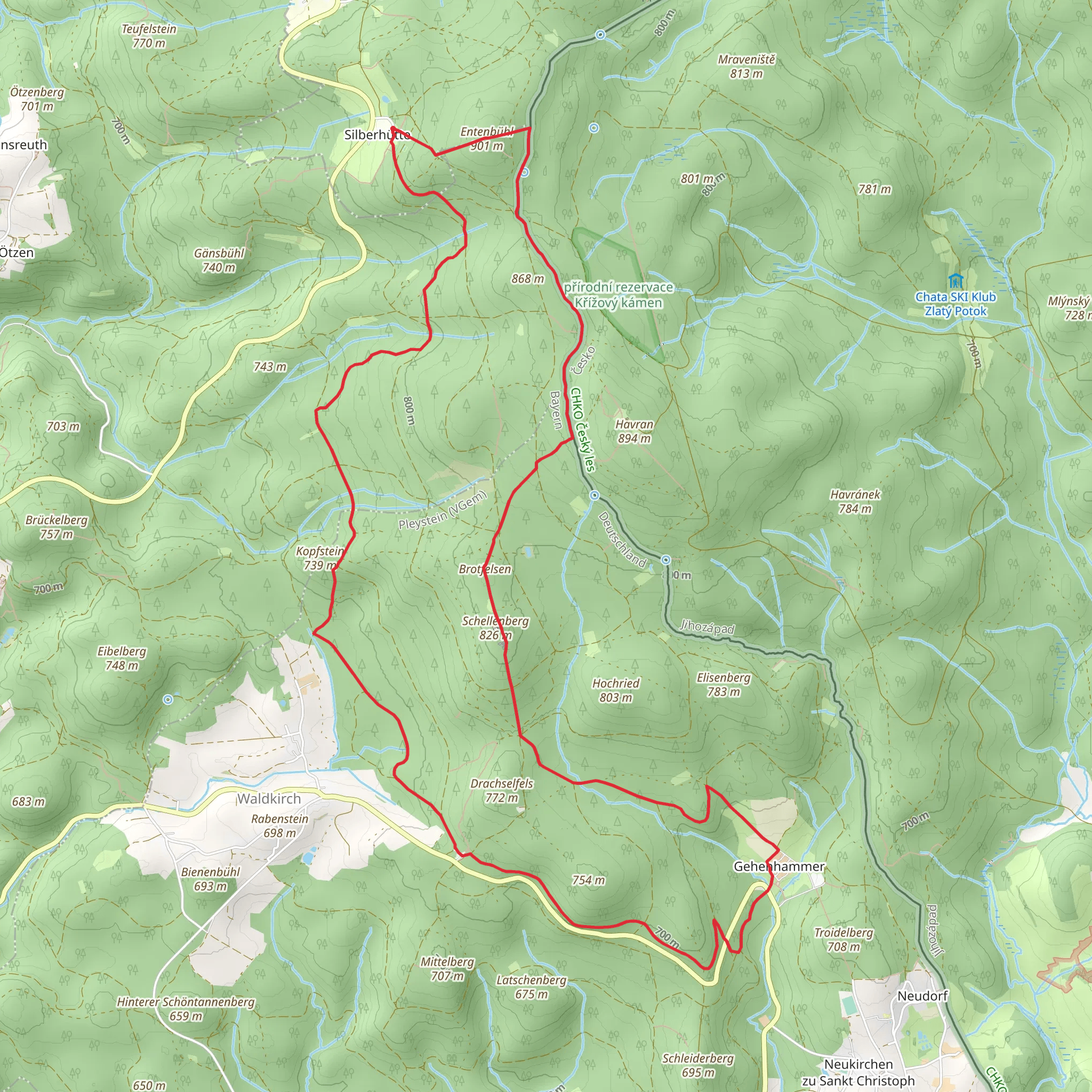 Kopfstein, Schellenberg and Entenbuhl Loop mobile static map
