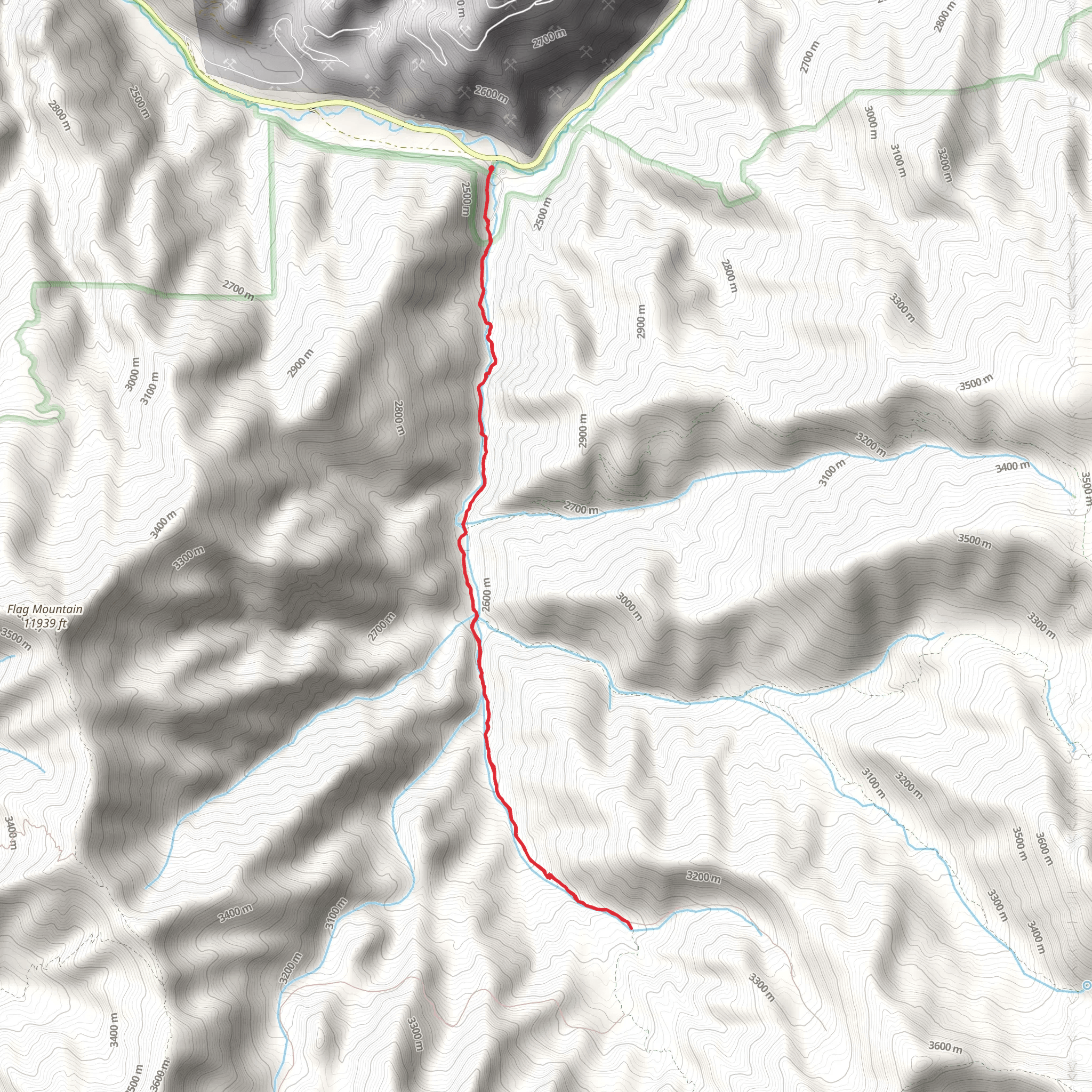 Columbine Creek Trail mobile static map
