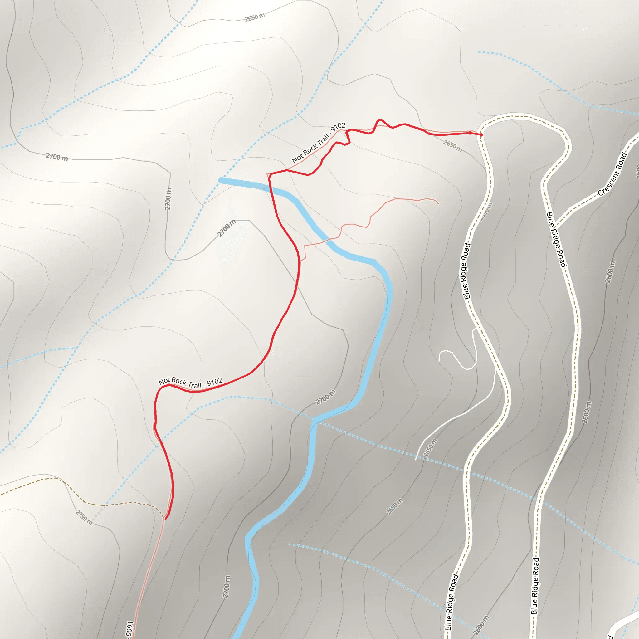 Not Rock Trail mobile static map