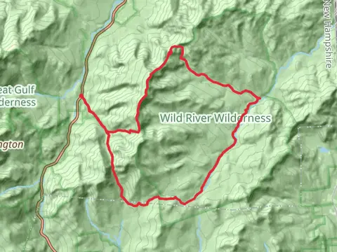 South Carter Mountain, Imp Mountain and Wild River Loop via Nineteen Mile Brook Trail