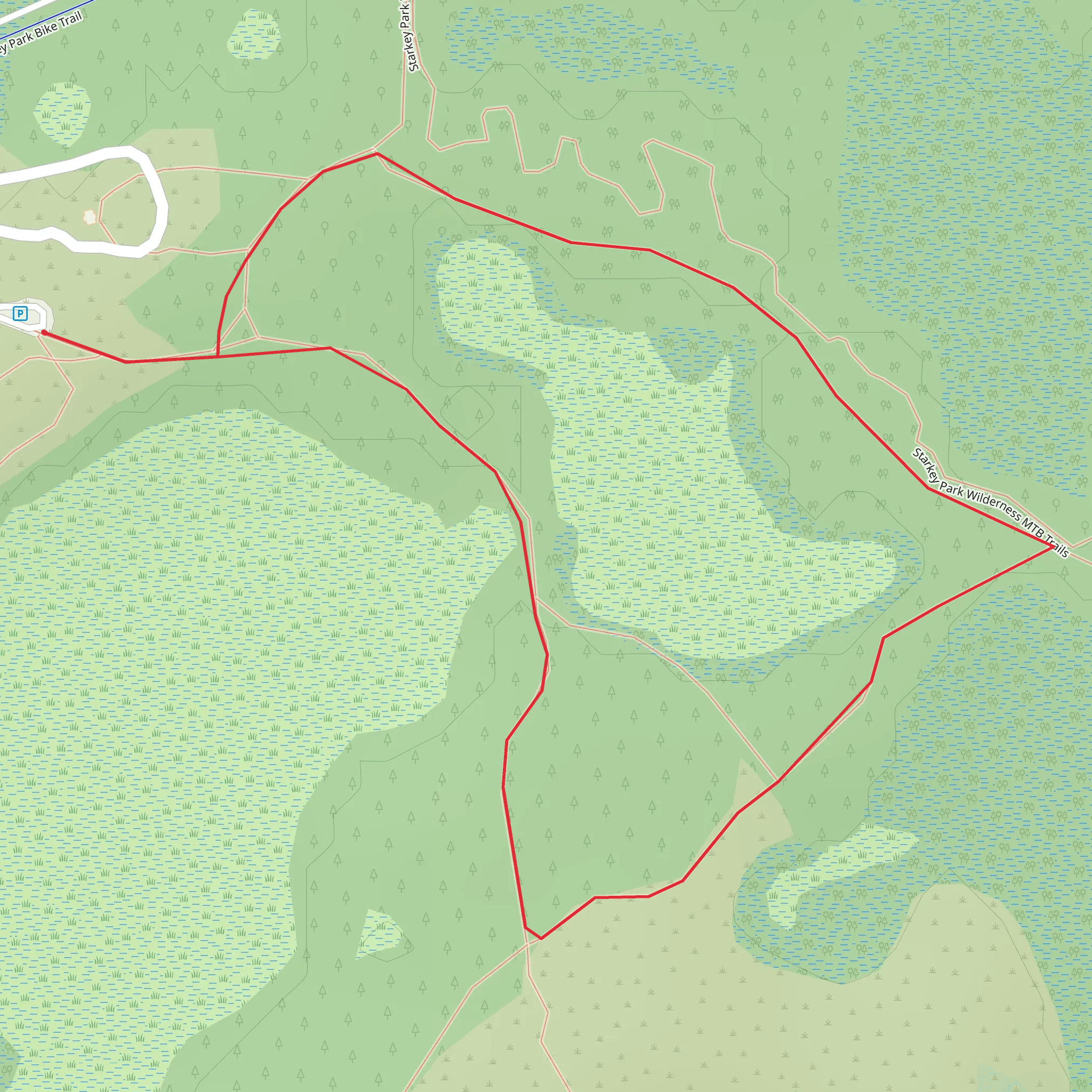 Jay B Starkey Wilderness Park Loop mobile static map