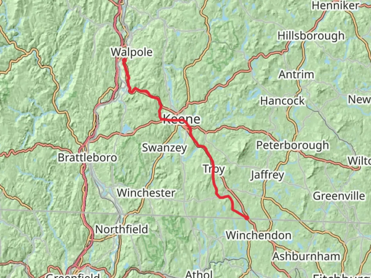 An image depicting the trail Westminster to State Line Trail and its surrounding area.